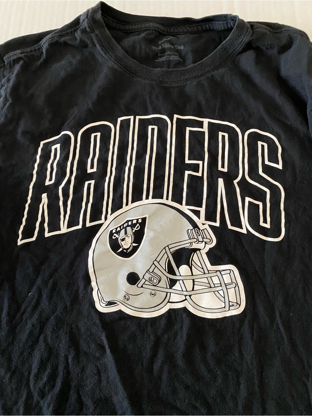 Las Vegas Raiders Black Graphic Tee Nike Men’s- NFL Team Shirt Size Large